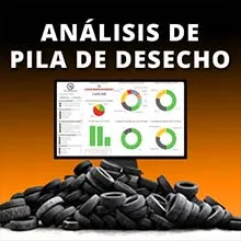 Análisis de Pila de Desecho de Neumáticos con TRANSPORTEX